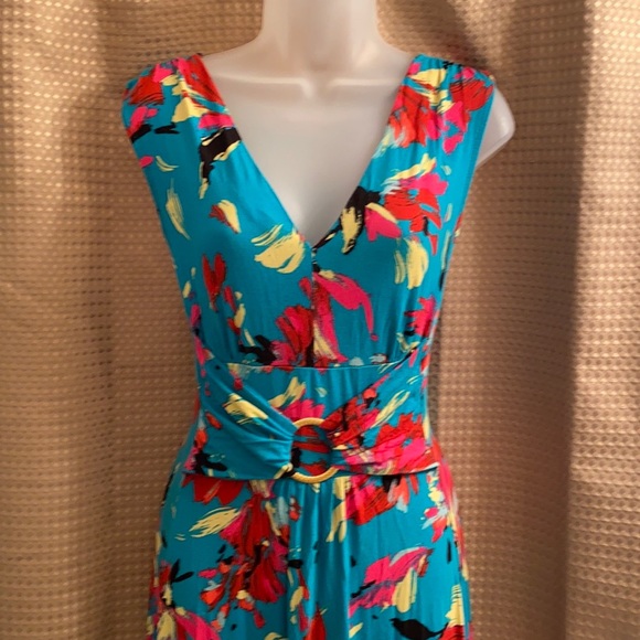 Liz Lange Dresses & Skirts - Liz Lange Completely Me Blue Floral Maxi Dress SzL